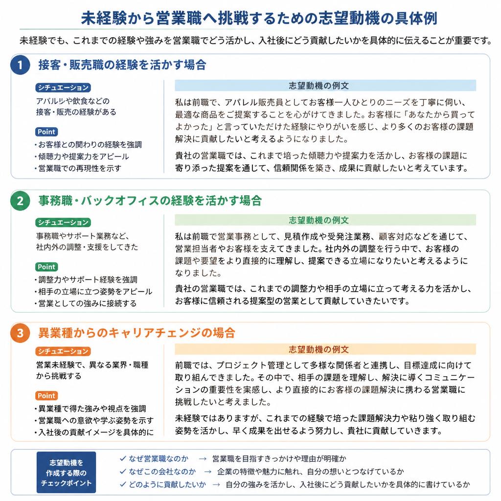 例文で学ぶ!成功する志望動機